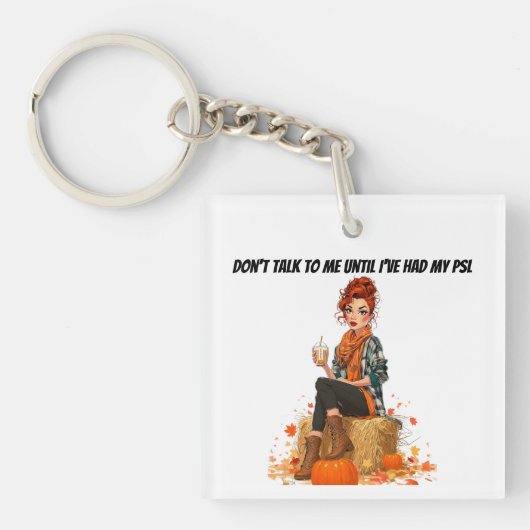 Pumpkin Spice Latte - Ms Sass Sleutelhanger (Voorkant)