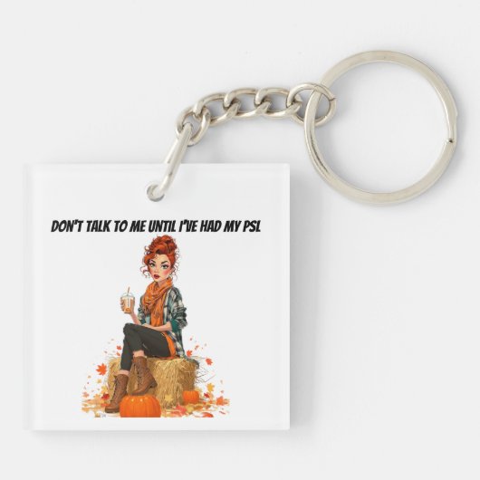 Pumpkin Spice Latte - Ms Sass Sleutelhanger (Achterkant)