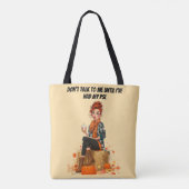Pumpkin Spice Latte - Ms Sass Tote Bag (Achterkant)