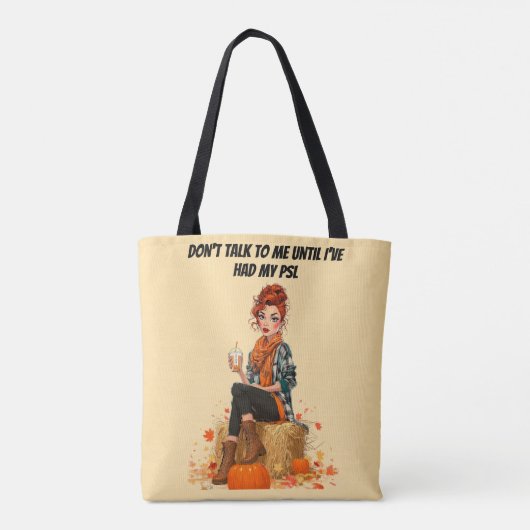 Pumpkin Spice Latte - Ms Sass Tote Bag (Achterkant)