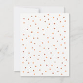 Pumpkin Spice Latte Pie Baby Shower-uitvindingen Kaart (Achterkant)