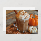Pumpkin Spice Latte, Postcrossing Briefkaart (Voorkant / Achterkant)