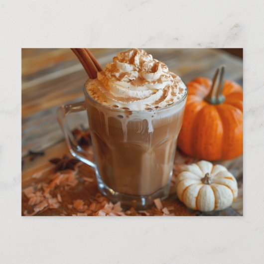 Pumpkin Spice Latte, Postcrossing Briefkaart (Voorkant)