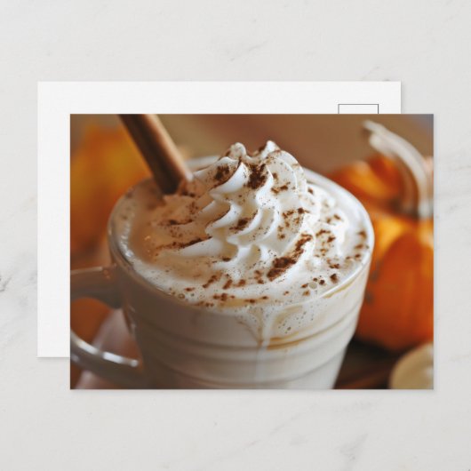 Pumpkin Spice Latte, Postcrossing Briefkaart (Voorkant / Achterkant)