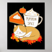 Pumpkin Spice Latte Poster (Voorkant)
