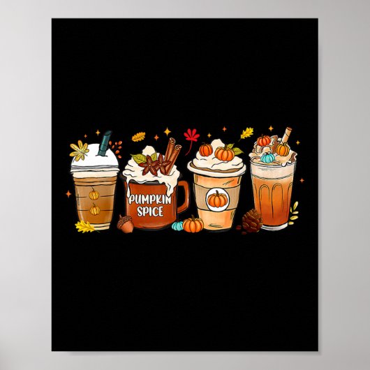 Pumpkin Spice Latte Poster (Voorkant)