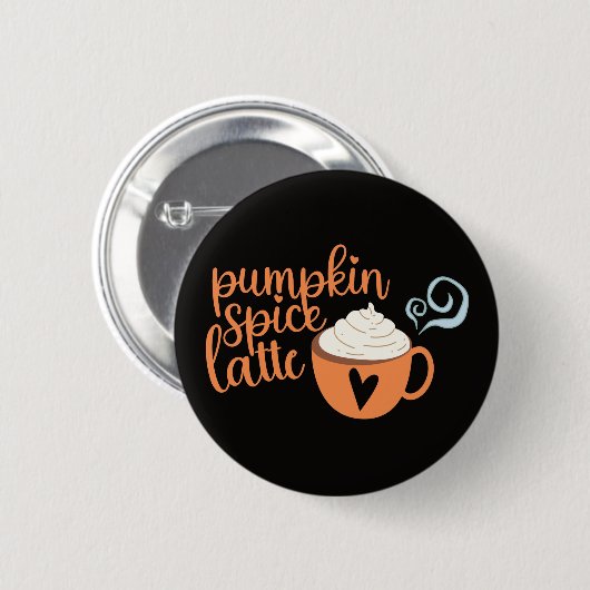 Pumpkin Spice Latte Ronde Button 5,7 Cm (Voorkant /achterkant)