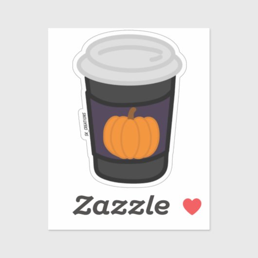 Pumpkin Spice Latte Sticker (Vel)