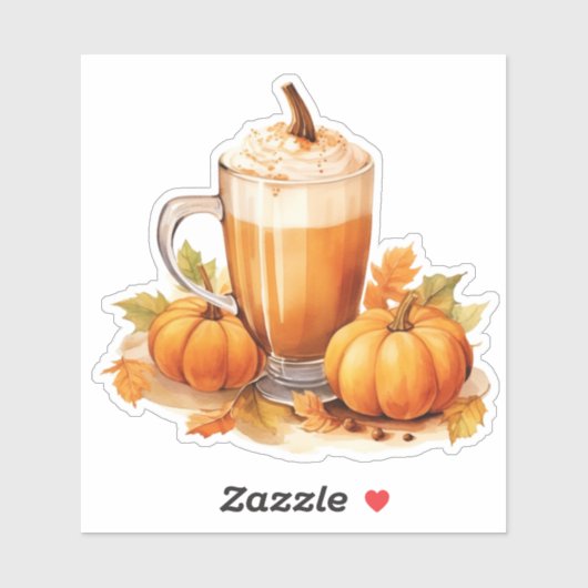 Pumpkin Spice Latte Sticker (Vel)