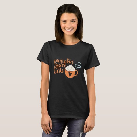 Pumpkin Spice Latte T-Shirt (Voorkant volledig)