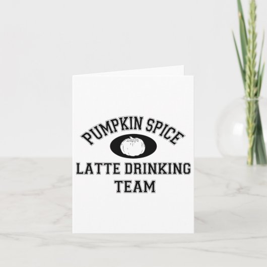 Pumpkin Spice Latte Team - PSL Lover Herfst Kaart (Voorkant)