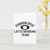 Pumpkin Spice Latte Team - PSL Lover Herfst Kaart (Gele Bloem)