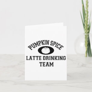 Pumpkin Spice Latte Team - PSL Lover Herfst Kaart