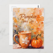 Pumpkin Spice Life Briefkaart (Voorkant / Achterkant)