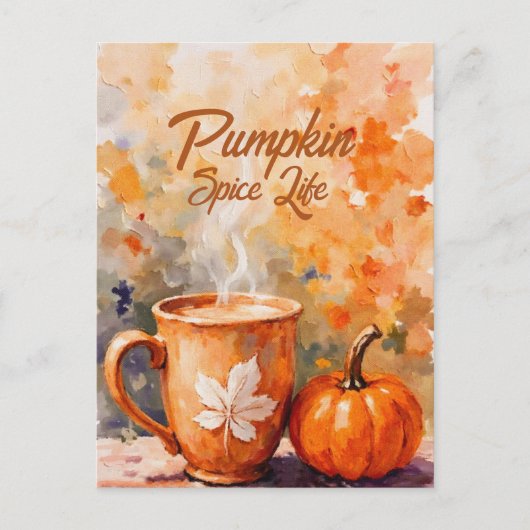 Pumpkin Spice Life Briefkaart (Voorkant)