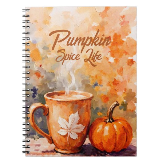 Pumpkin Spice Life Notitieboek (Voorkant)