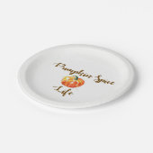 Pumpkin Spice Life waterverf papier borden Papieren Bordje (Gekanteld)