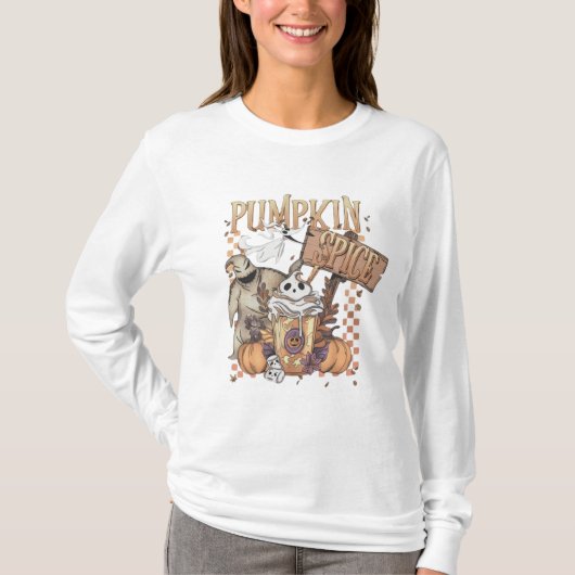 Pumpkin Spice Long Slaper T-shirt (Voorkant)