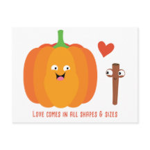Pumpkin Spice Love Cute Herfst Briefkaart