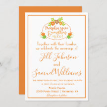 Pumpkin Spice Lovely Wedding