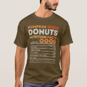 Pumpkin Spice Lover Donut Lovers Funny Food Nutrit T-shirt (Voorkant)