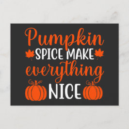 Pumpkin Spice maakt alles mooi Briefkaart