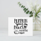 Pumpkin Spice maakt alles mooi Briefkaart (Staand voorkant)
