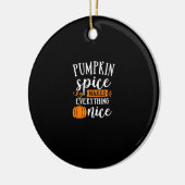 Pumpkin Spice maakt alles mooi Keramisch Ornament (Links)