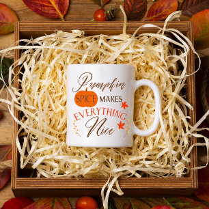 Pumpkin Spice maakt alles mooi Tweekleurige Koffiemok