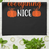 Pumpkin Spice maakt alles mooi uit keukenhanddoek (Gevouwen)