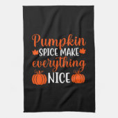 Pumpkin Spice maakt alles mooi uit keukenhanddoek (Verticaal)
