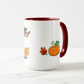 Pumpkin Spice me, mok koffie 15 oz rood (Voorkant rechts)