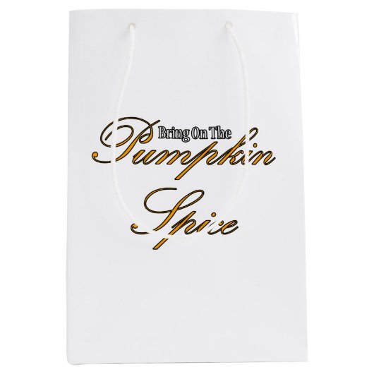 Pumpkin Spice Medium Cadeauzakje (Voorkant)