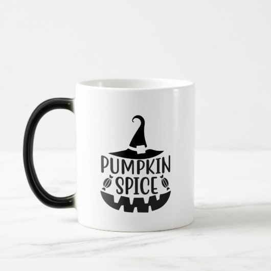 Pumpkin Spice met een Jack-O-Lantern heks Magische Mok (Links)