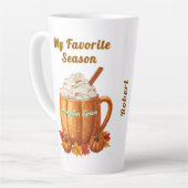 Pumpkin Spice, mijn favoriete seizoen Latte Mok (Linkerhoek)