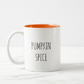Pumpkin Spice Minimalistische Koffie Mok (Links)