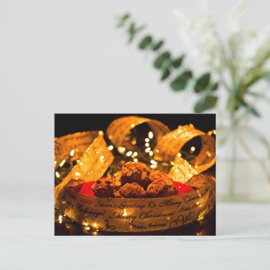 Pumpkin Spice Muffin Recipe Kerstmis Briefkaart (Staand voorkant)