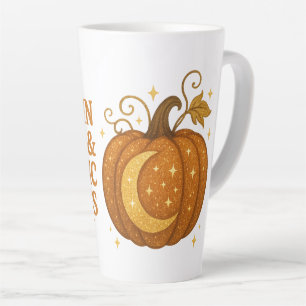 Pumpkin Spice & Mystic Nights Glitter Latte Mok