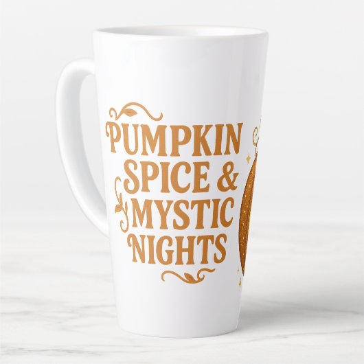 Pumpkin Spice & Mystic Nights Glitter Latte Mok (Linkerhoek)