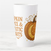 Pumpkin Spice & Mystic Nights Glitter Latte Mok (Voorkant)