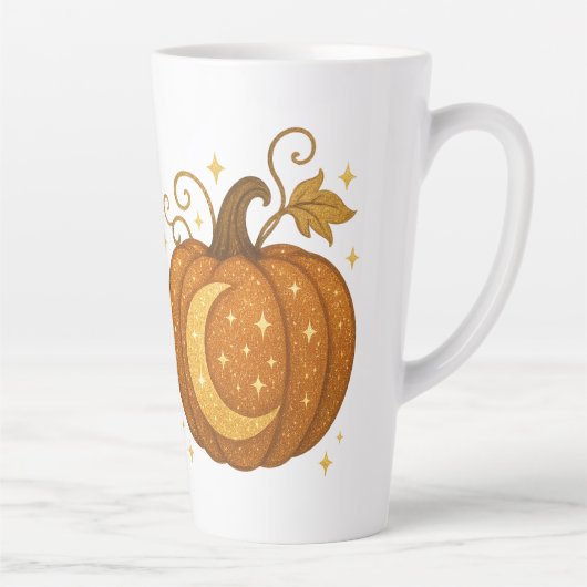 Pumpkin Spice & Mystic Nights Glitter Latte Mok (Rechts)