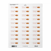 Pumpkin Spice Pannenkoeken Witte Retour Adres Labe Etiket (Full Sheet)