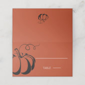 Pumpkin Spice Plaatskaartje (Buitenkant ongevouwen)