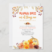 Pumpkin Spice Poem Autumn Flowers any age Birthday Kaart (Voorkant)