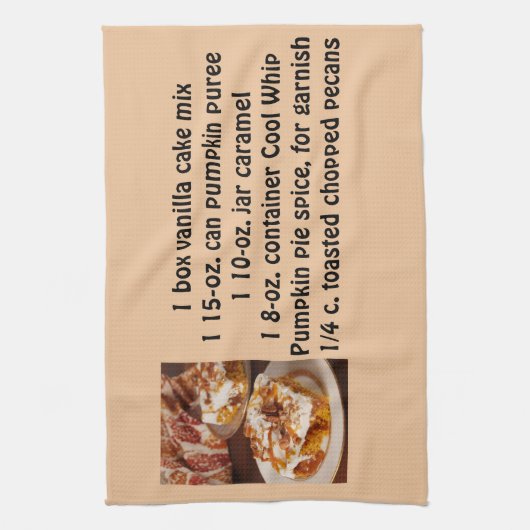 Pumpkin Spice Poke Theedoek (Verticaal)