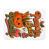 Pumpkin Spice & Potloden Schattige Herfst Leraar Magneet (Horizontaal)