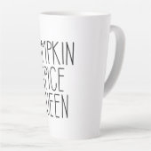 Pumpkin Spice Queen Design Latte Mok (Rechterhoek)