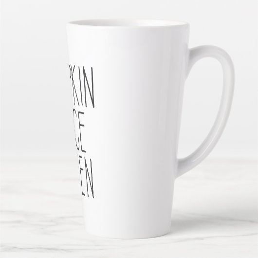 Pumpkin Spice Queen Design Latte Mok (Rechts)