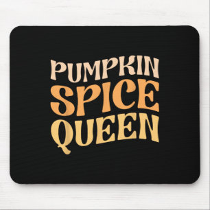 Pumpkin Spice Queen PSL Coffee Lover Retro Herfst  Muismat