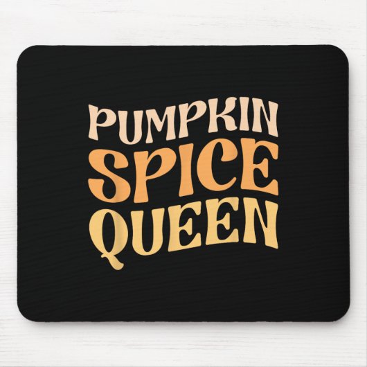 Pumpkin Spice Queen PSL Coffee Lover Retro Herfst  Muismat (Voorkant)